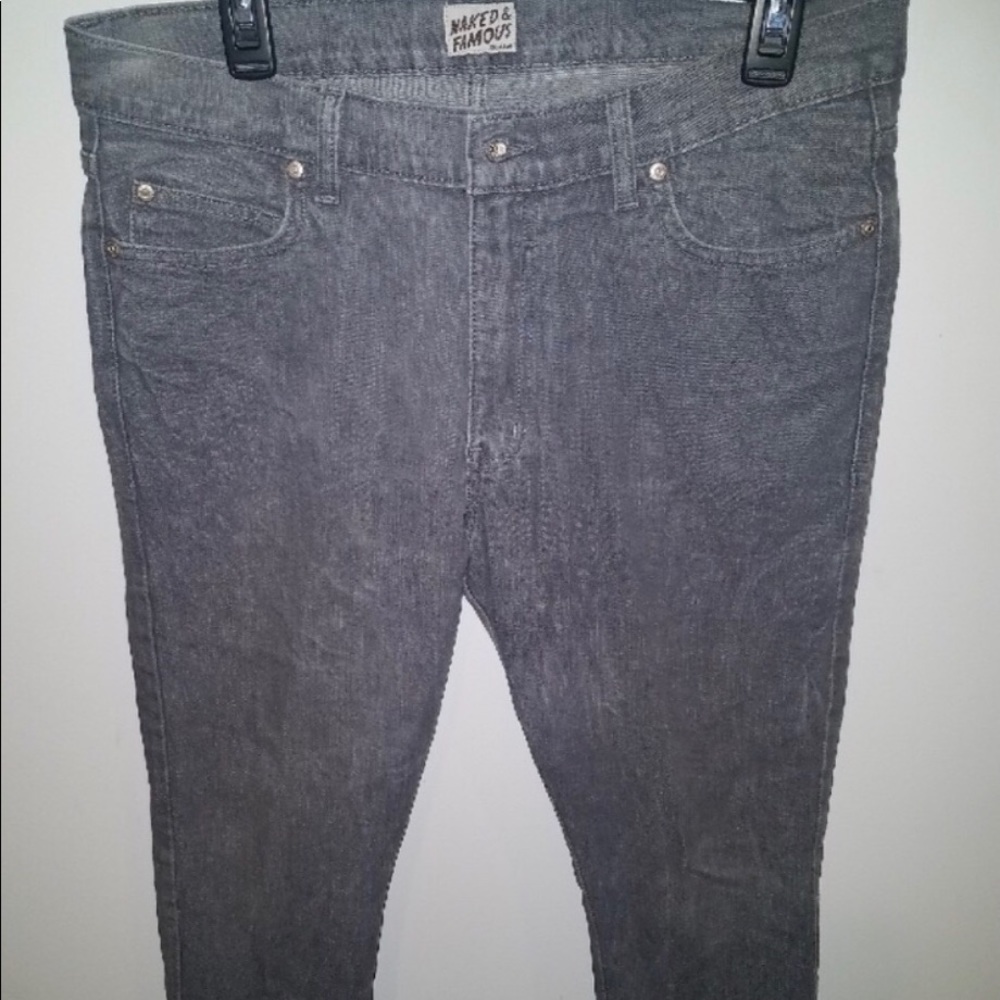 Naked & famous stretch stacked guy jeans